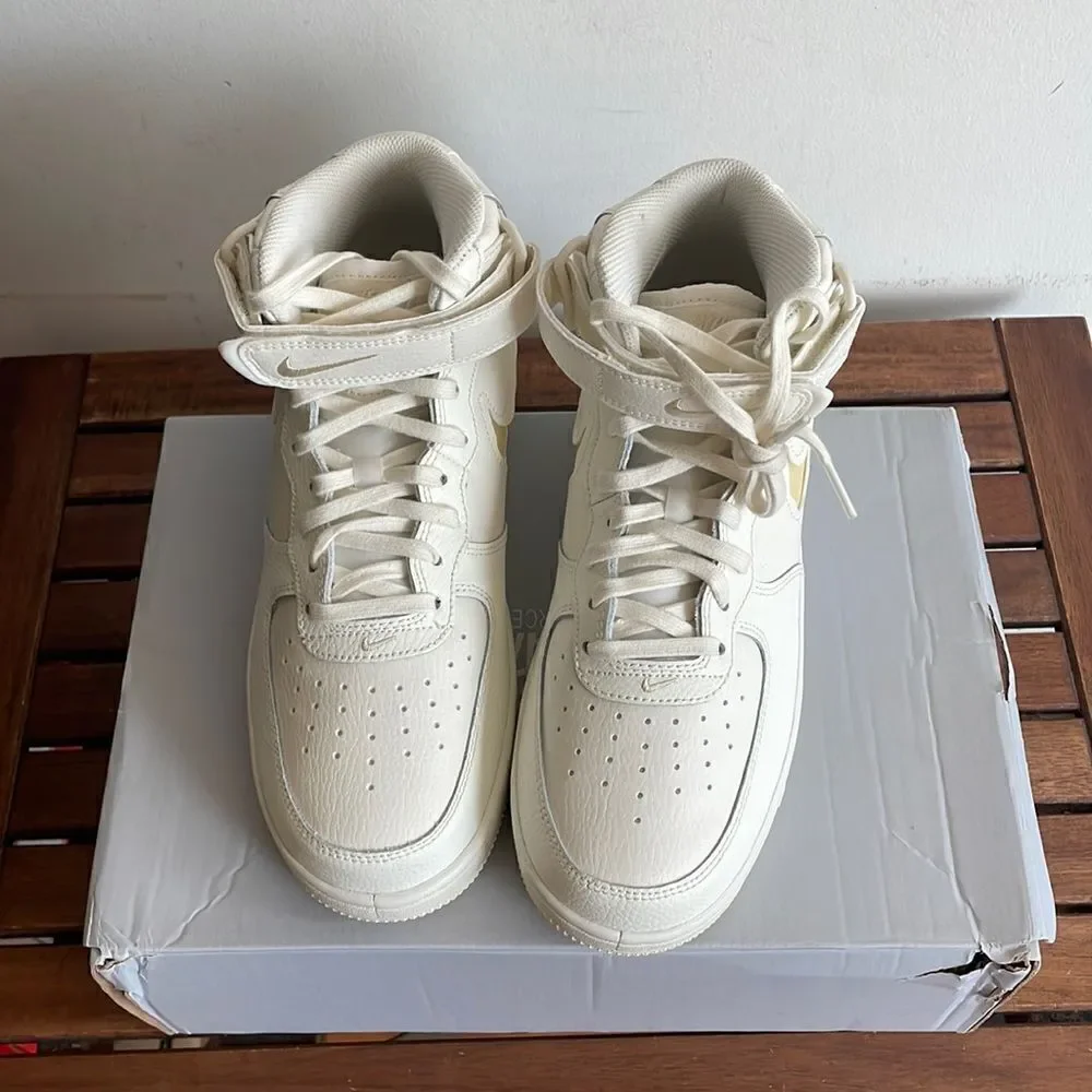 Nike Air Force 1 Mid Evo Sail/Coconut Milk Men7.5 Women9(FB1374-100)MSRP$150